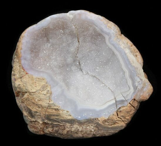 Crystal Filled Dugway Geode (Polished Half) #38873